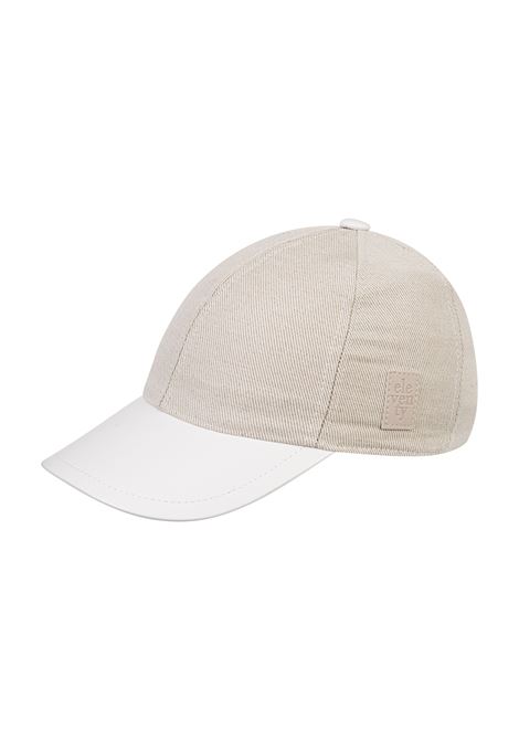 Beige and White Baseball Cap ELEVENTY KIDS | Hats | EW0P87-I0265167AV