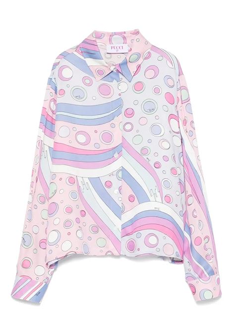 Camicia Con Stampa Fontane EMILIO PUCCI JUNIOR | Camicie | PW5A50-K0228511MC