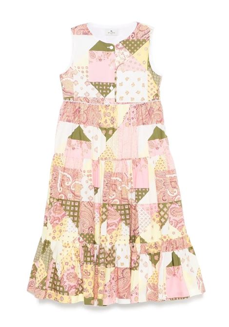Abito Smanicato Con Stampa Patchwork Cottage ETRO KIDS | vestitini e tutine | GW1A52-P0475528MC