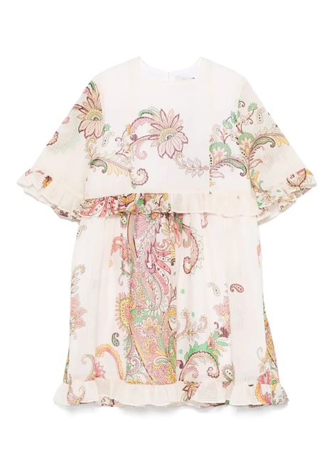Abito In Mussola Con Stampa Piazzata ETRO KIDS | vestitini e tutine | GW1B73-M0065105MC
