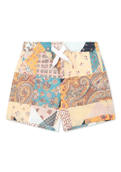 Bermuda Con Fantasia Patchwork ETRO KIDS | Pantaloni | GW6529-P0475432MC