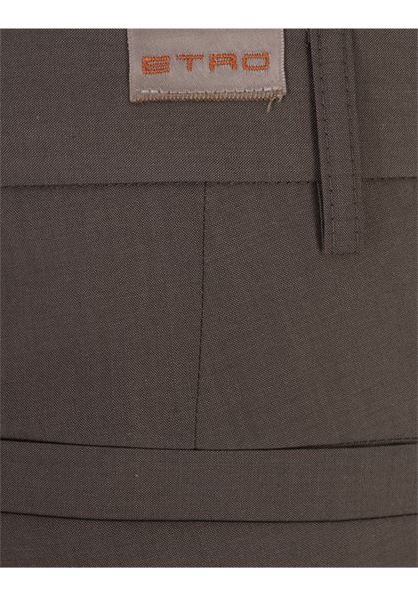 Pantaloni Cargo Grigi In Misto Lana ETRO | MRED0016-99TUBM3N7568