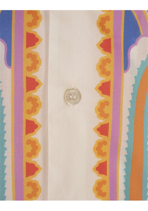 Camicia Bowling In Cotone Con Motivo Paisley Arancione ETRO | MRIC0013-99SP5A8X0800