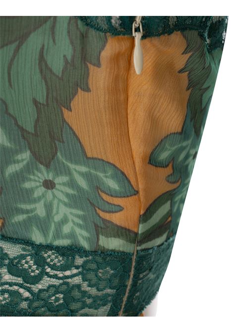 Orange Bow Printed Long Dress ETRO | WRHA0357-99SP1E9X0806