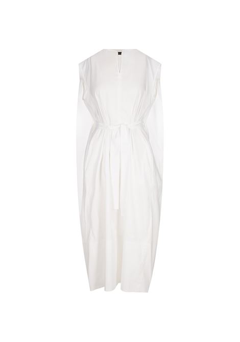 Abito Midi Smanicato Bianco Con Cintura FABIANA FILIPPI | vestiti e tute | ABD275F640L36200000142