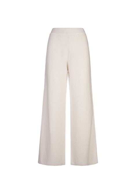 White Knitted Trousers FABIANA FILIPPI | Trousers | PAD265F351D27300000142