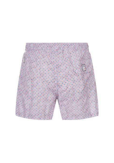 Swim Shorts Con Micro Pattern Di Pois e Fiori FEDELI | 00318-C099558