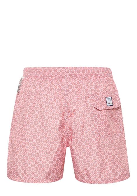 Swim Shorts Rossi Con Pattern Di Fiori FEDELI | 00318-C101133