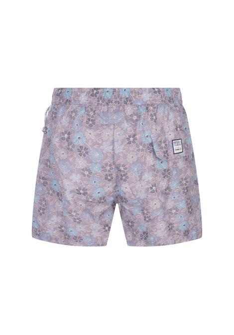 Swim Shorts Viola Con Pattern Di Fiori Multicolor FEDELI | 00318-C101184