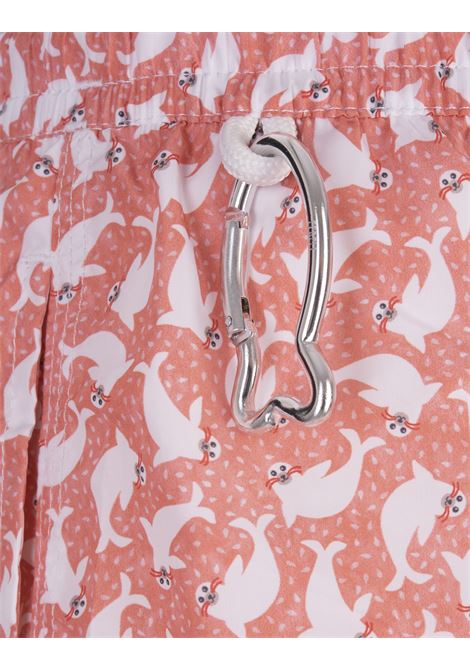 Swim Shorts Rossi Con Pattern Di Foche FEDELI | 00318-C101256