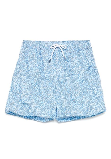 Costume Da Bagno Celeste Stampato FEDELI | 00318-F214