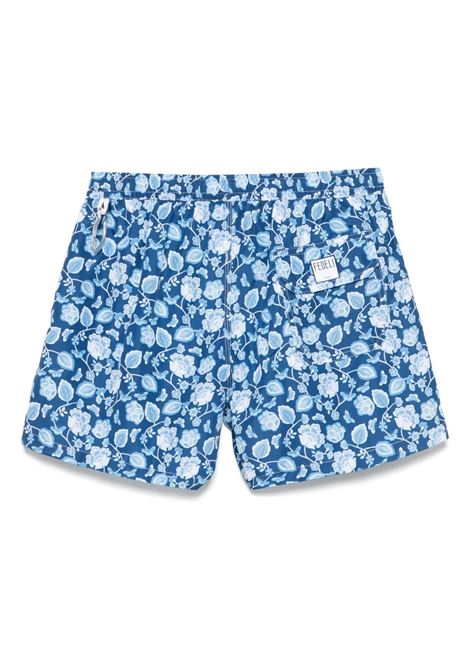Blue Floreal Swimsuit FEDELI | 00318-F3823