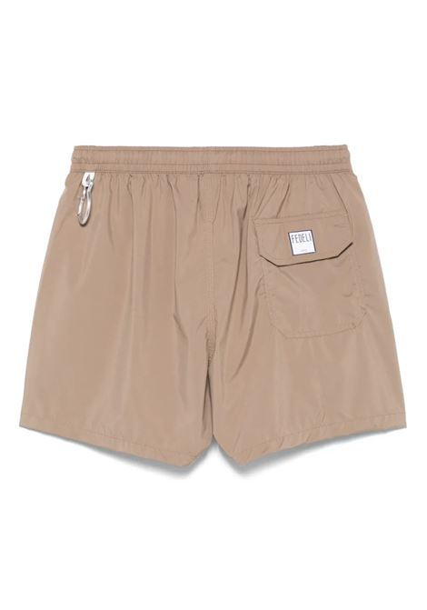 Beige Swim Short FEDELI | 0032012