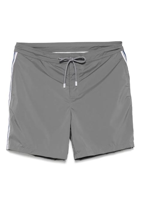 Grey Swim Shorts with Side Stripes FEDELI | 00324328
