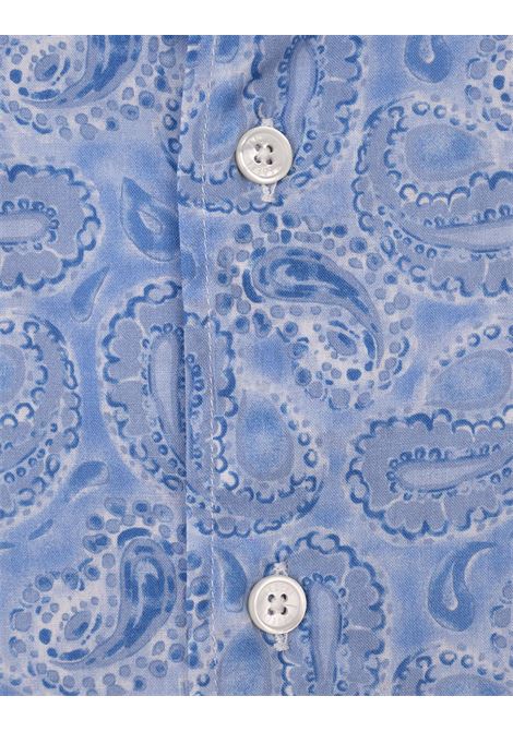 Camicia Sean In Panamino Con Stampa Paisley FEDELI | 00512-F502