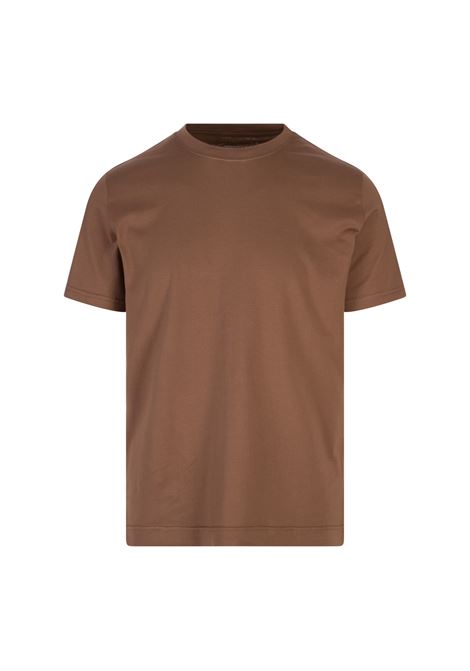 T-Shirt Basic In Jersey Organico Marrone FEDELI | 010331
