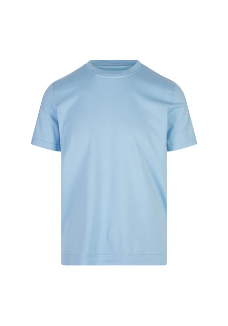T-Shirt Basic In Jersey Organico Celeste FEDELI | 010344