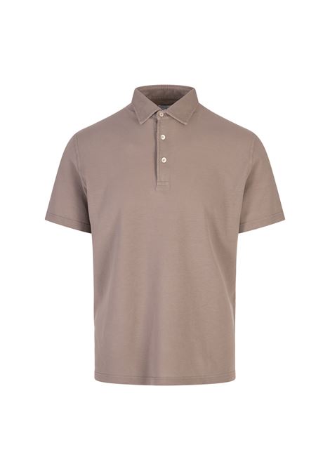 Polo In Piquet Di Cotone Superlight Beige FEDELI | 0130176