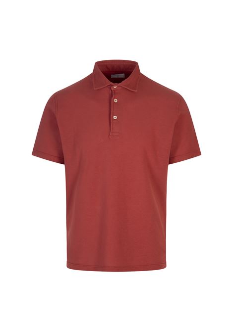 Polo In Piquet Di Cotone Superlight Rosso FEDELI | 013026