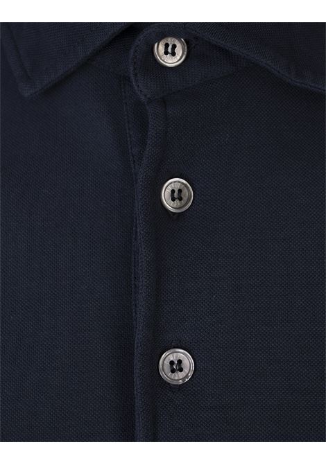 Polo In Piquet Di Cotone Superlight Blu Navy FEDELI | 01302