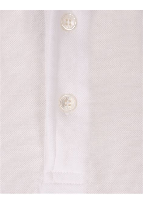 Polo In Piquet Di Cotone Superlight Bianco FEDELI | 013041