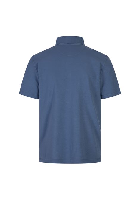 Polo In Piquet Di Cotone Superlight Avio Scuro FEDELI | 0130525