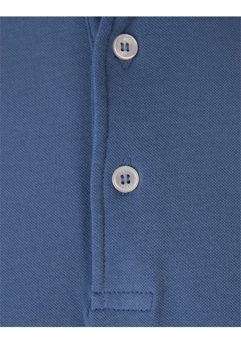 Polo In Piquet Di Cotone Superlight Avio Scuro FEDELI | 0130525