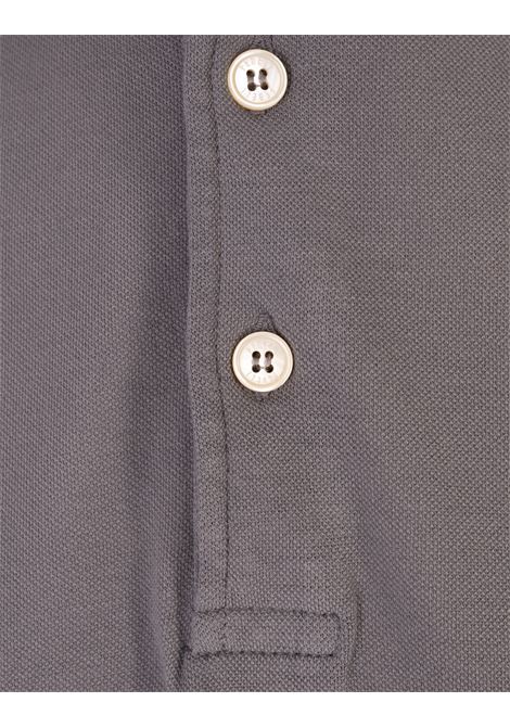 Polo In Piquet Di Cotone Superlight Grigio Pietra FEDELI | 013084
