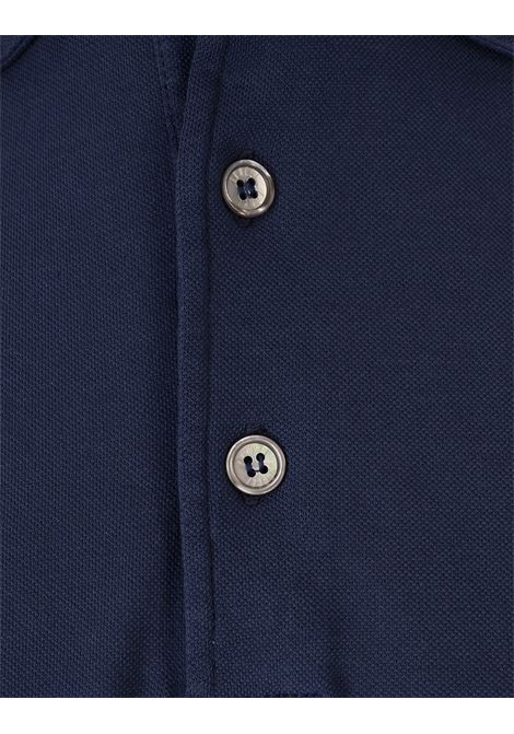 Polo In Piquet Di Cotone Superlight Blu FEDELI | 013085