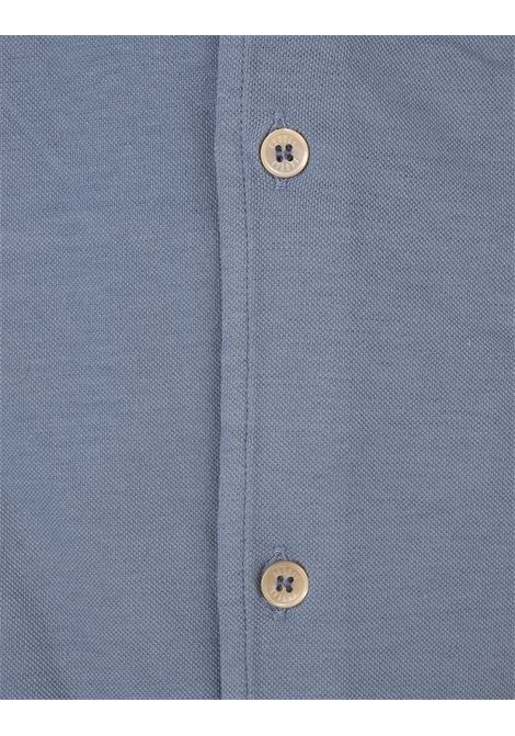 Camicia Robert In Piquet Superlight Avio FEDELI | 013112