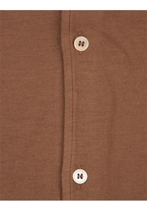 Camicia Robert In Piquet Superlight Marrone Chiaro FEDELI | 013131
