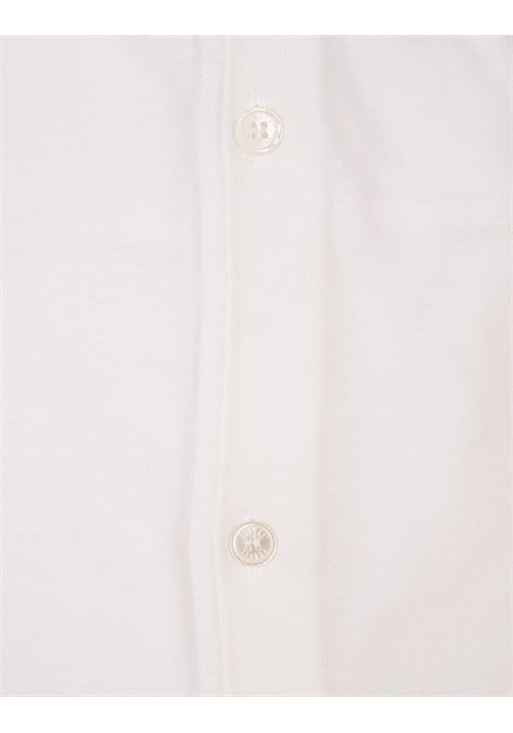 Camicia Robert In Piquet Superlight Bianca FEDELI | 013141