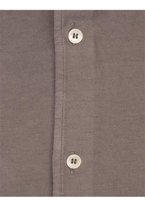 Camicia Robert In Piquet Superlight Marrone FEDELI | 013143