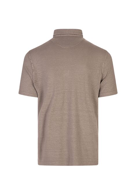 Polo Zero In Lino Flex Dusty Sabbia FEDELI | 0153176
