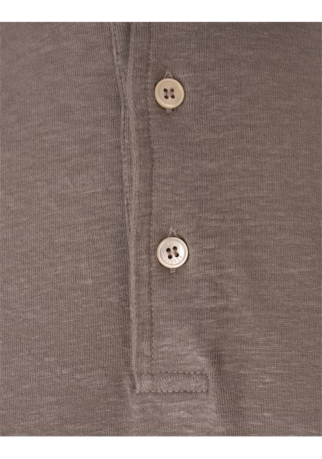 Polo Zero In Lino Flex Dusty Sabbia FEDELI | 0153176