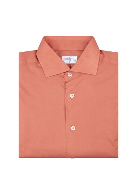 Camicia Sean In Panamino Rosa Corallo FEDELI | 0507159