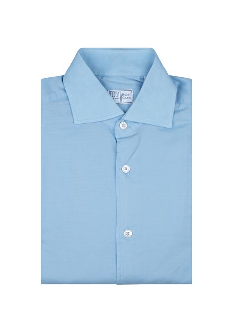 Camicia Sean In Panamino Celeste FEDELI | 050744