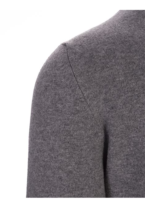 Round-Neck Argentina Pullover In Grey Cashmere FEDELI | 061075