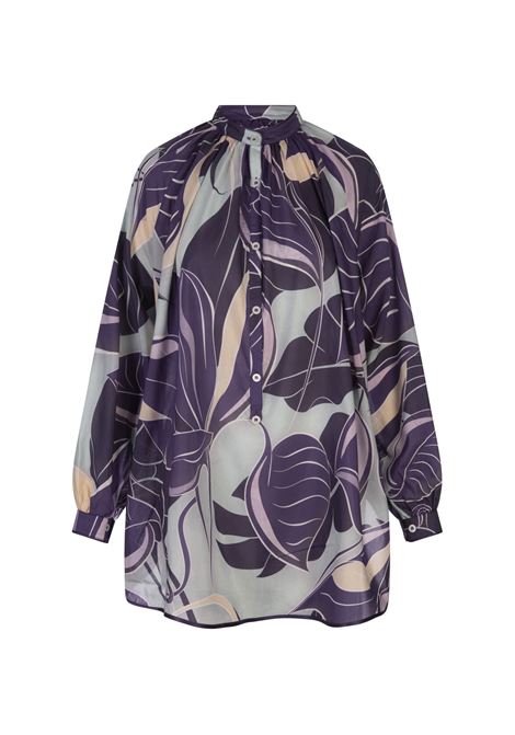 Camicia Tizio - Painted Leaves Purple FOR RESTLESS SLEEPERS | Camicie | CA001013-TE00818820