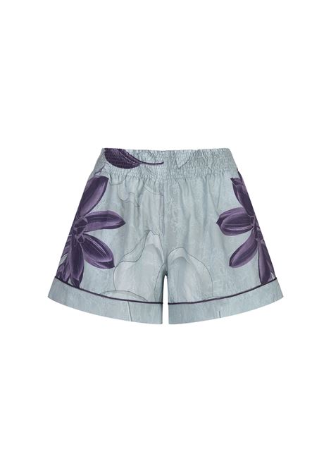Toante Shorts - Purple Flowers FOR RESTLESS SLEEPERS | Trousers | MT000411-TE00832821