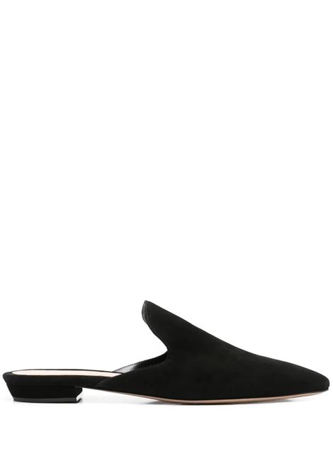 Sabot Raja In Suede Nero GIANVITO ROSSI | mocassini e Sabot | G93032.10RICCAMNERO