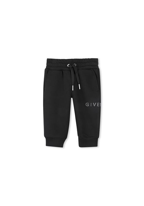 Joggers Neri Con Logo GIVENCHY KIDS | Pantaloni | H3063209B