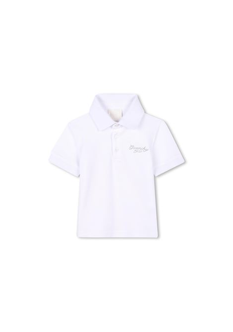 GIVENCHY 1952 Polo Shirt in White GIVENCHY KIDS | Polo shirts | H3064710P