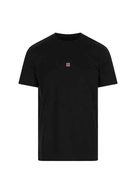Black and Pink Slim Fit T-Shirt With Logo GIVENCHY | BM716G3YCD024