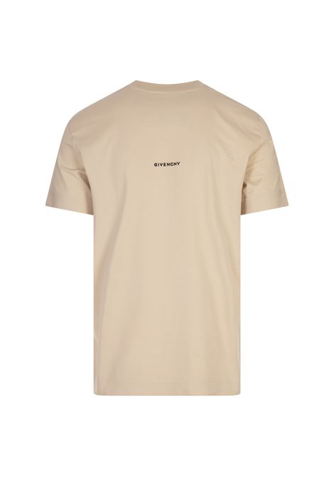 Light Beige Slim Fit T-Shirt With Logo GIVENCHY | BM716G3YCD270