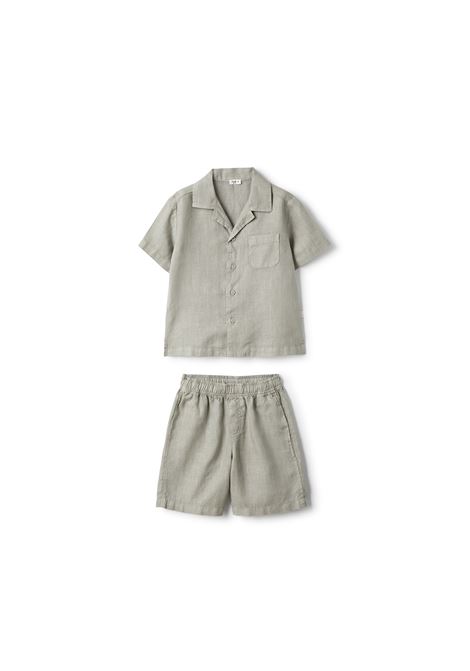 Two Piece Linen Set in Grey IL GUFO | Suits | P25DP485L6006048