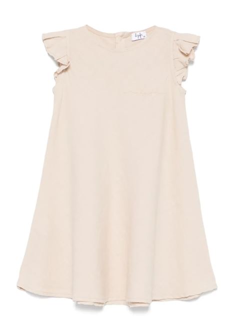 Beige Linen A-Line Dress with Ruffles IL GUFO | Dress And Jumpsuit | P25VM778L6006126