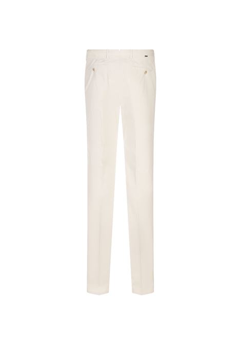 White Tapered Fit Pants INCOTEX | 1W0079-9098B021