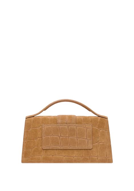 Borsa Le Grand Bambino In Suede Goffrata Coccodrillo Color Cammello JACQUEMUS | 213BA007-3243830