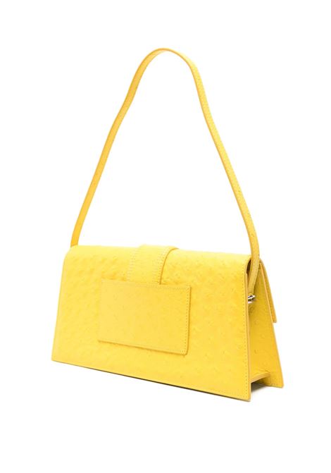 Le Bambino Long Bag In Pelle Gialla Goffrata Struzzo JACQUEMUS | 221BA013-3234250